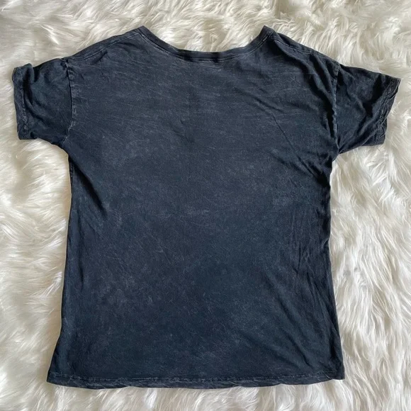 Truly Madly Deeply | XS Women’s Black T-Shirt with White Wash Design and Pocket - Picture 2 of 9